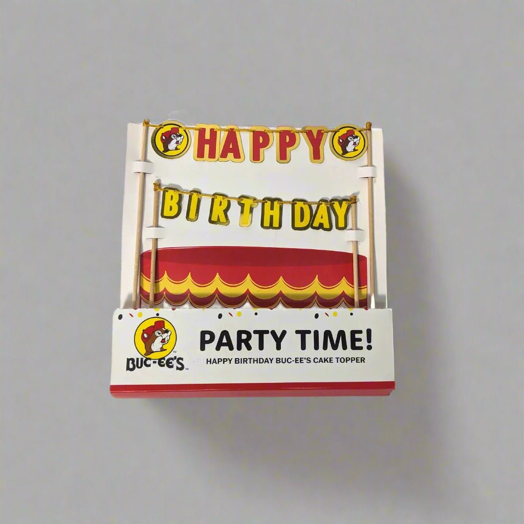 Buc-ee's party cake topper