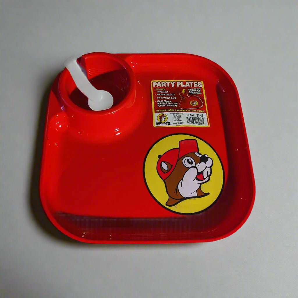 Buc-ee's plastic plate