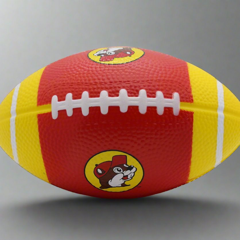 Buc-ee's foam football redyellow