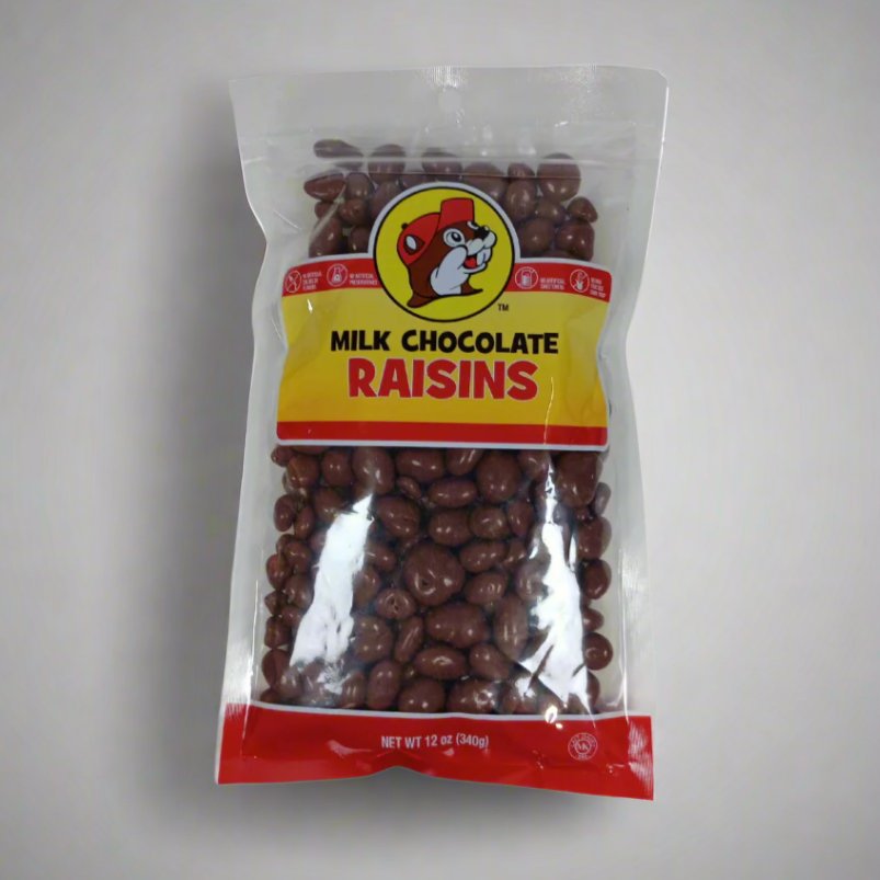 Buc-ee's milk chocolate raisins