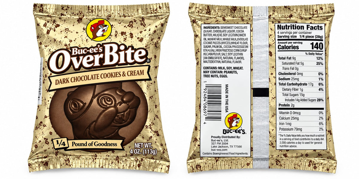Buc-ee's overbites chocolate