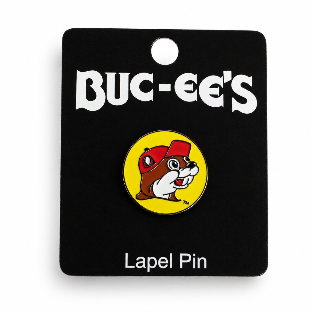 Buc-ee's collectible yellow lapel pins
