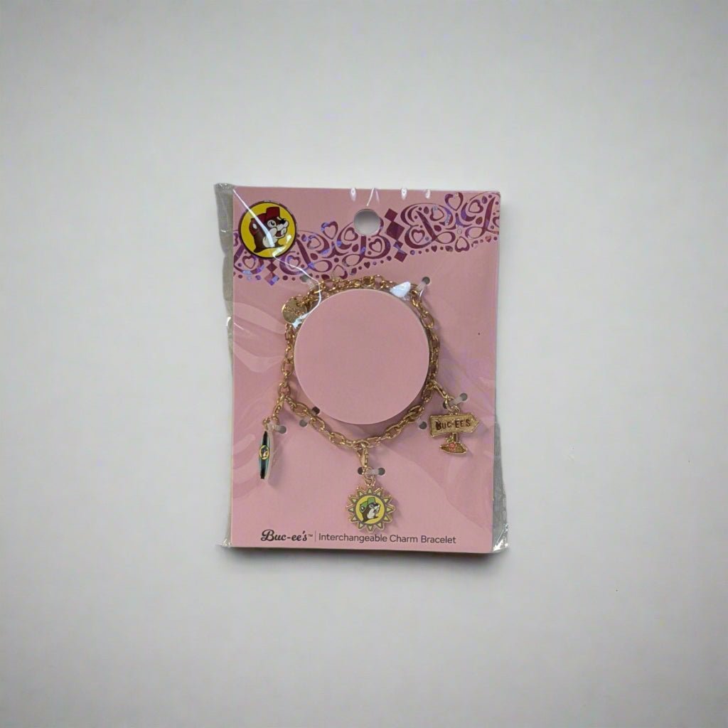 Buc-ee's gold sun interchangeable charm bracelet