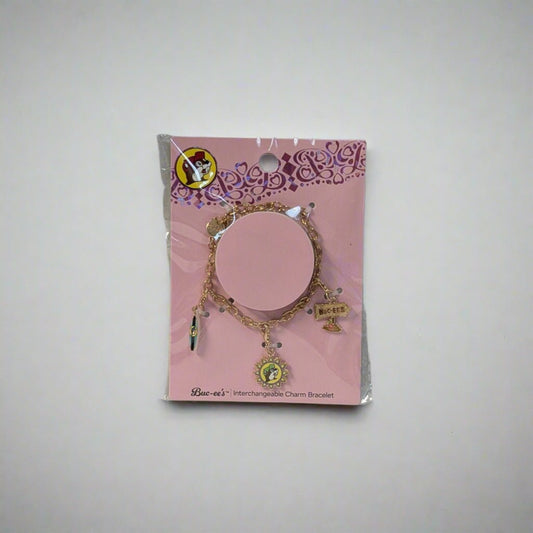 Buc-ee's gold sun interchangeable charm bracelet