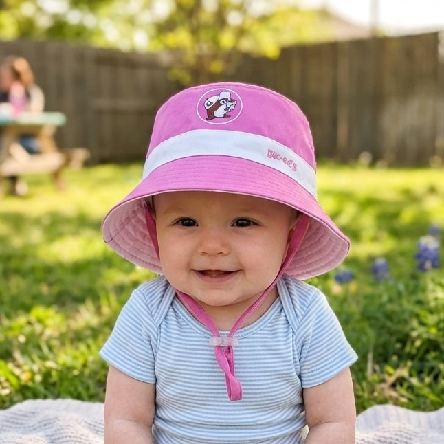 Buc-ee's infant reversible bucket hats
