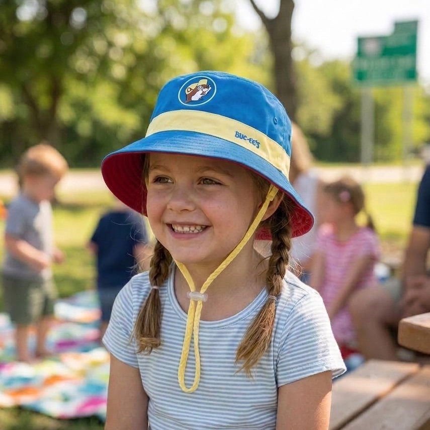 Buc-ee's infant reversible bucket hats