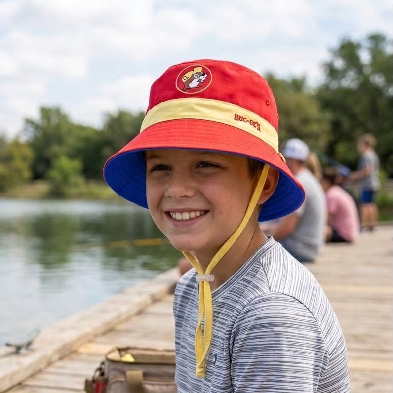 Buc-ee's infant reversible bucket hats