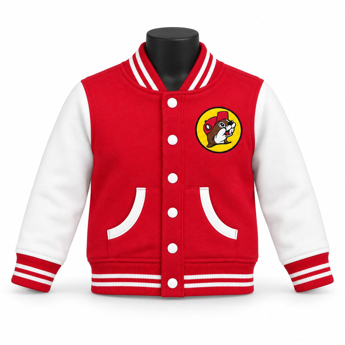 Buc-ee's toddler varsity jacket