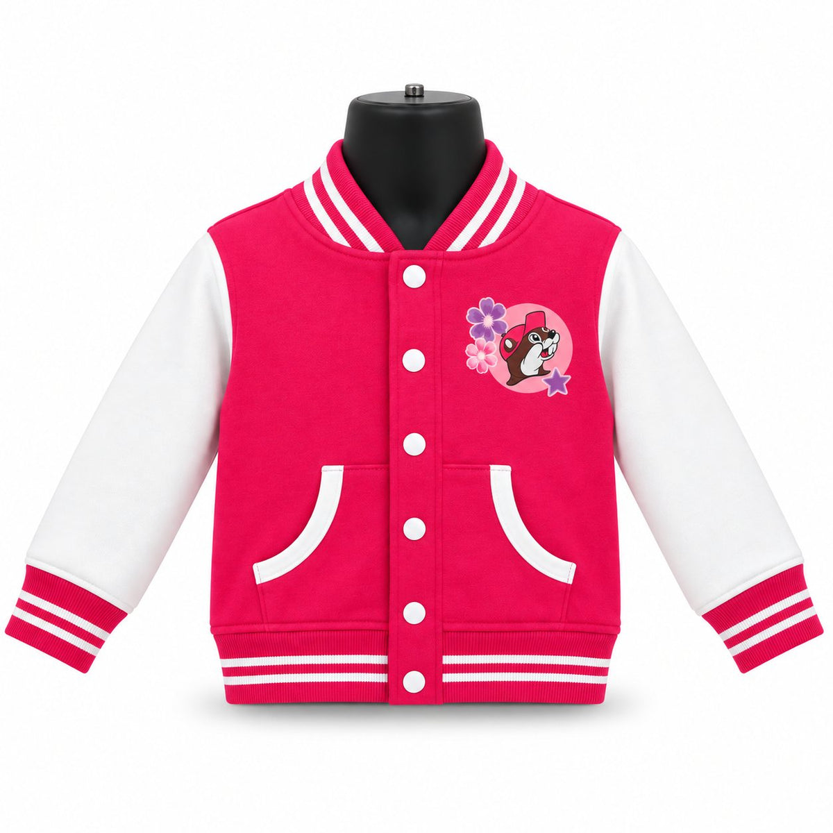 Buc-ee's toddler varsity jacket