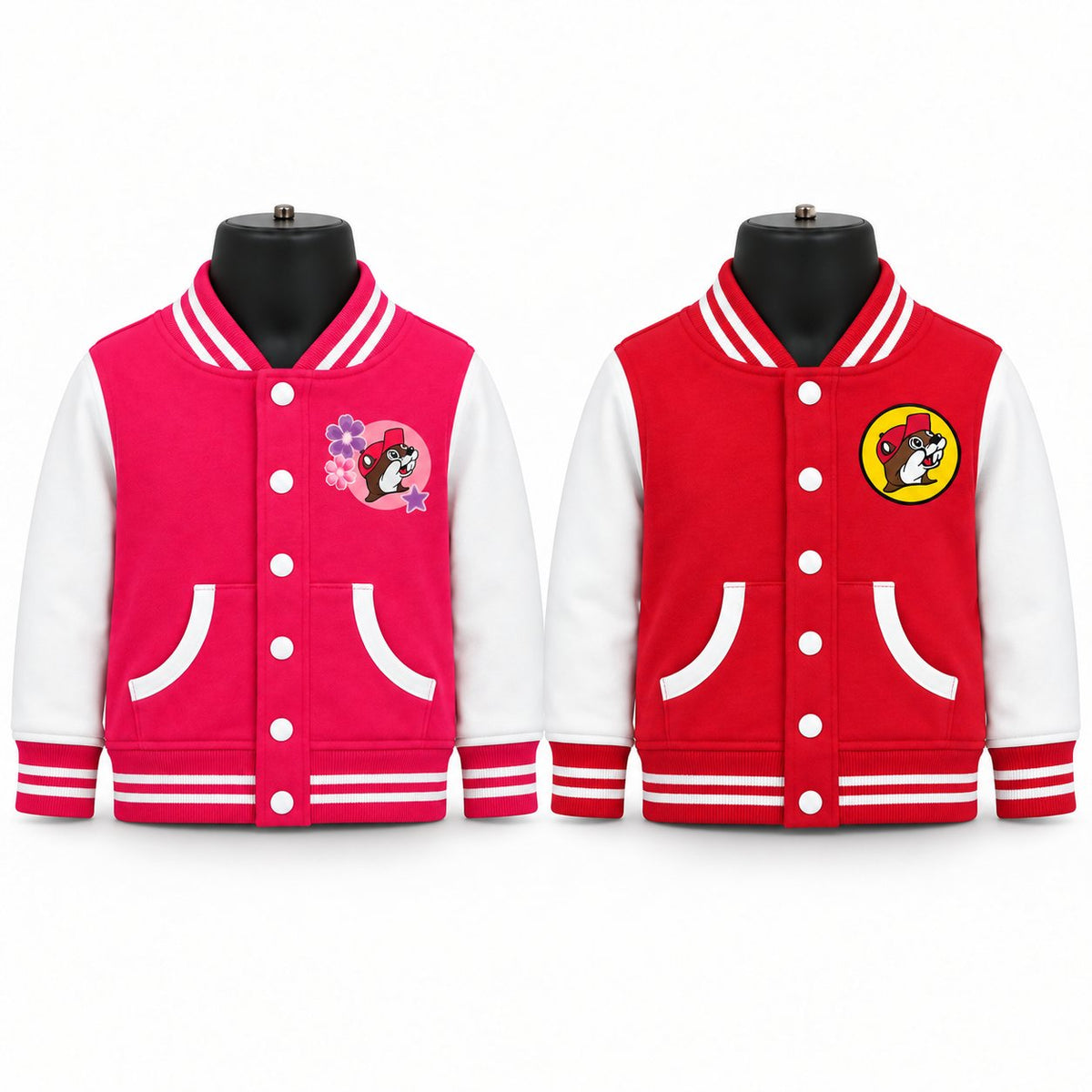Buc-ee's toddler varsity jacket