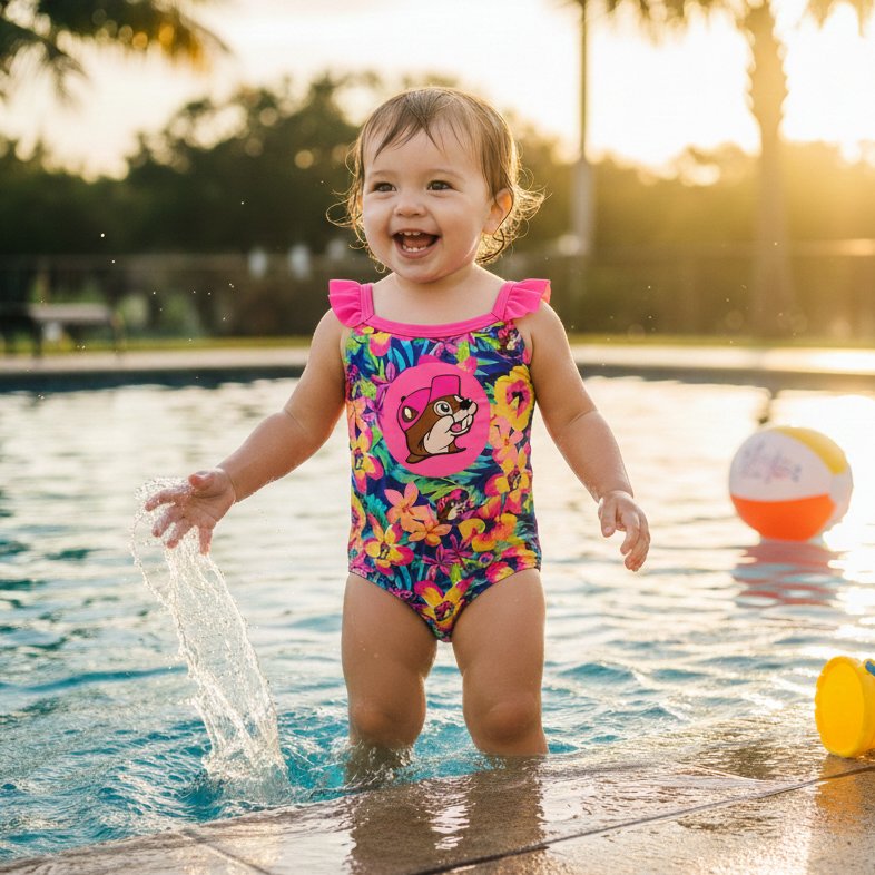 Buc-ee's tropical floral swimsuits