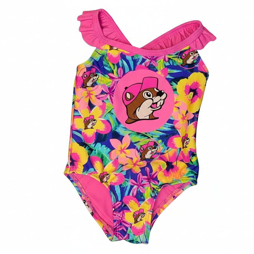 Buc-ee's tropical floral swimsuits