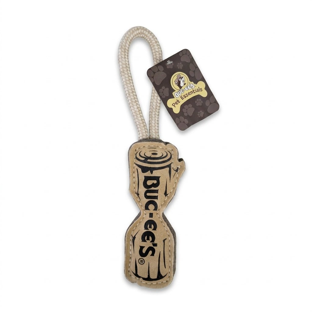 Natural dog toy log