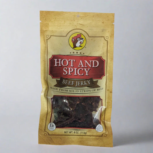 Buc-ee's Hot & Spicy Beef Jerky, 4 oz