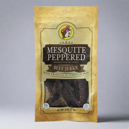 Buc-ee's Mesquite Peppered Beef Jerky, 4 oz