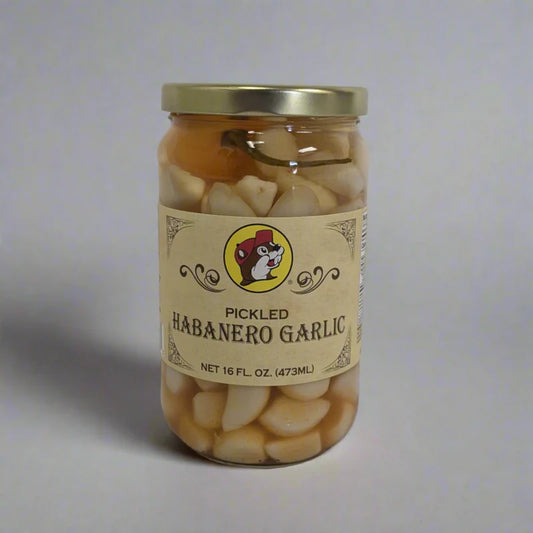 Buc-ee's Pickled Habanero Garlic, 16 fl oz