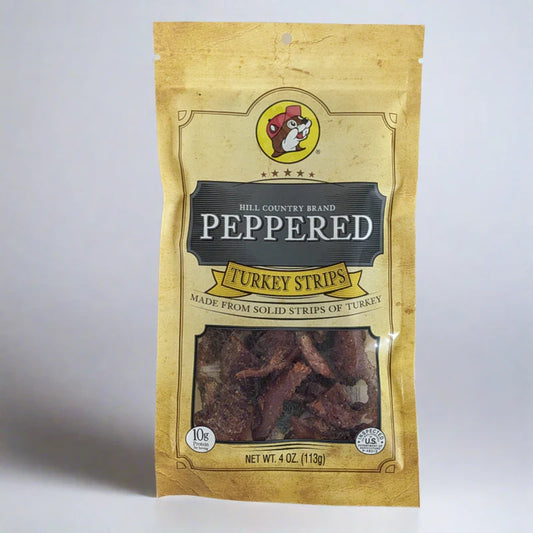 Buc-ee's Peppered Turkey Strips, 4 oz